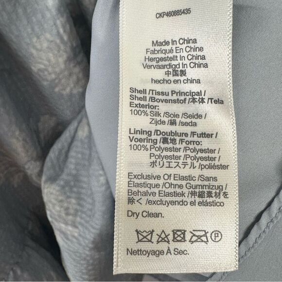 Madewell Moody Blooms 100% Silk Dress Size M Light Blue Floral - Picture 5 of 6